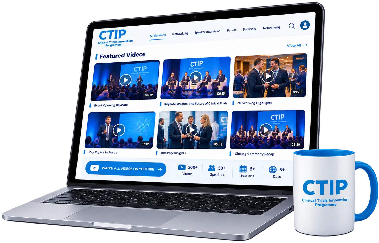 CTIP EU videos on laptop