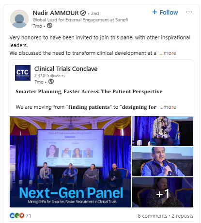 Nadir Ammour, Sanofi