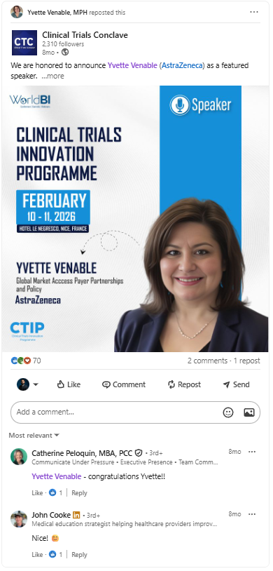 Yvette Venable, AstraZeneca